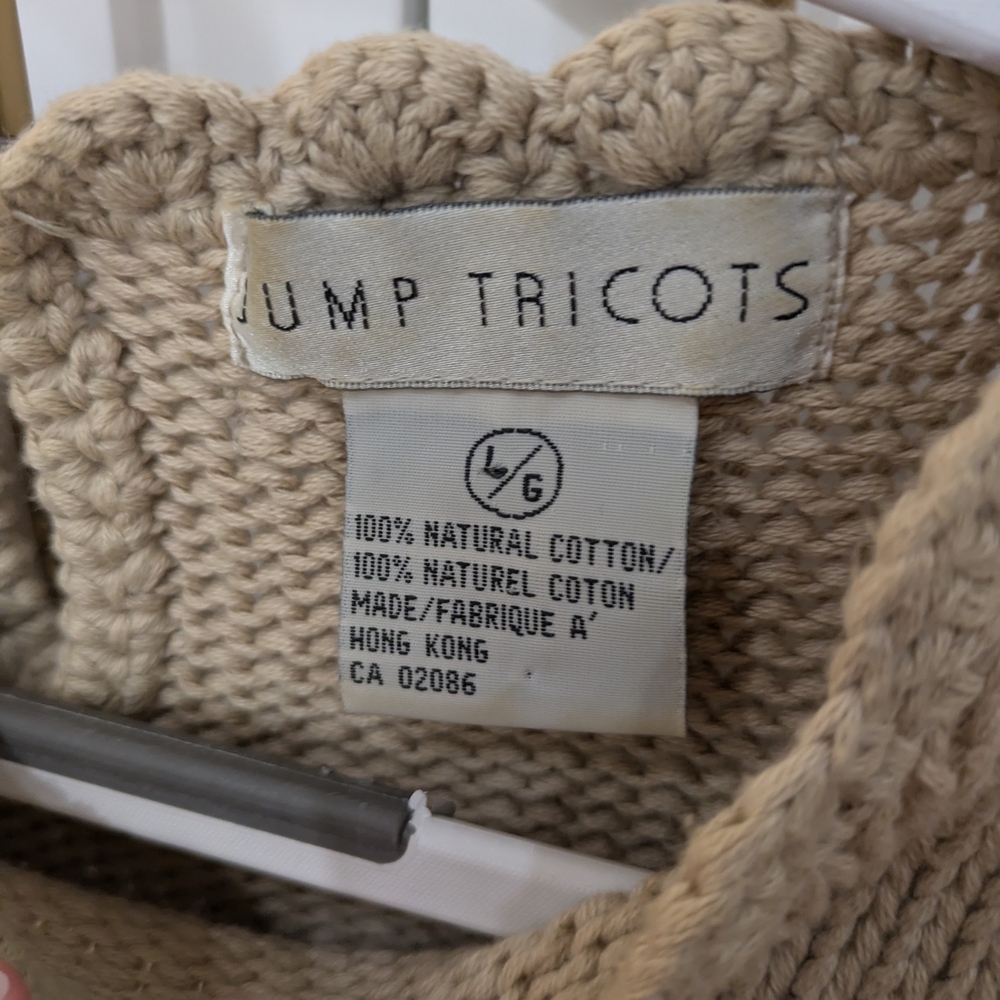 Cottagecore Vintage Cotton Sweater - Picture 3 of 5
